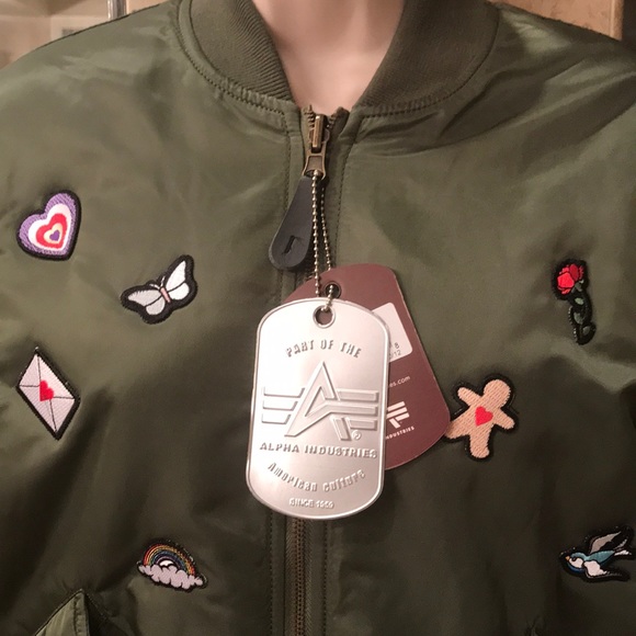 π₯HPπ₯BOMBER GREEN JACKET NWT - Picture 2 of 8
